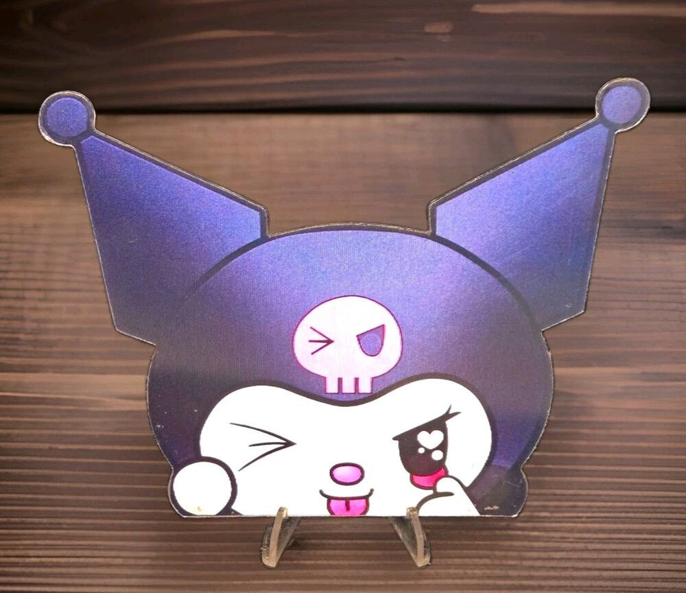 Kuromi Cute 3D Motion Lenticular Car Laptop Decal Sticker Peeker